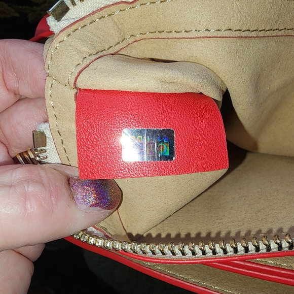 Beautiful Chloe Red Suede/Calfskin ❤️ Faye Bag! 10 by 12 in. - Picture 2 of 7